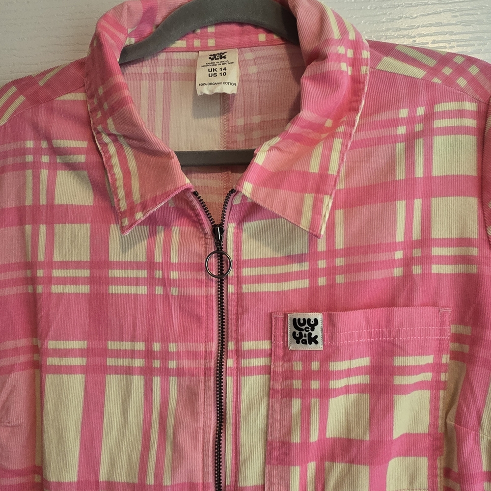 Lucy & Yak Pink Plaid Jumpsuit - Picture 3 of 10